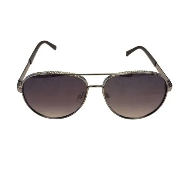 Rocawear Silver Aviator Style Sunglasses with NEW Soft Leather Case - Picture 3 of 16